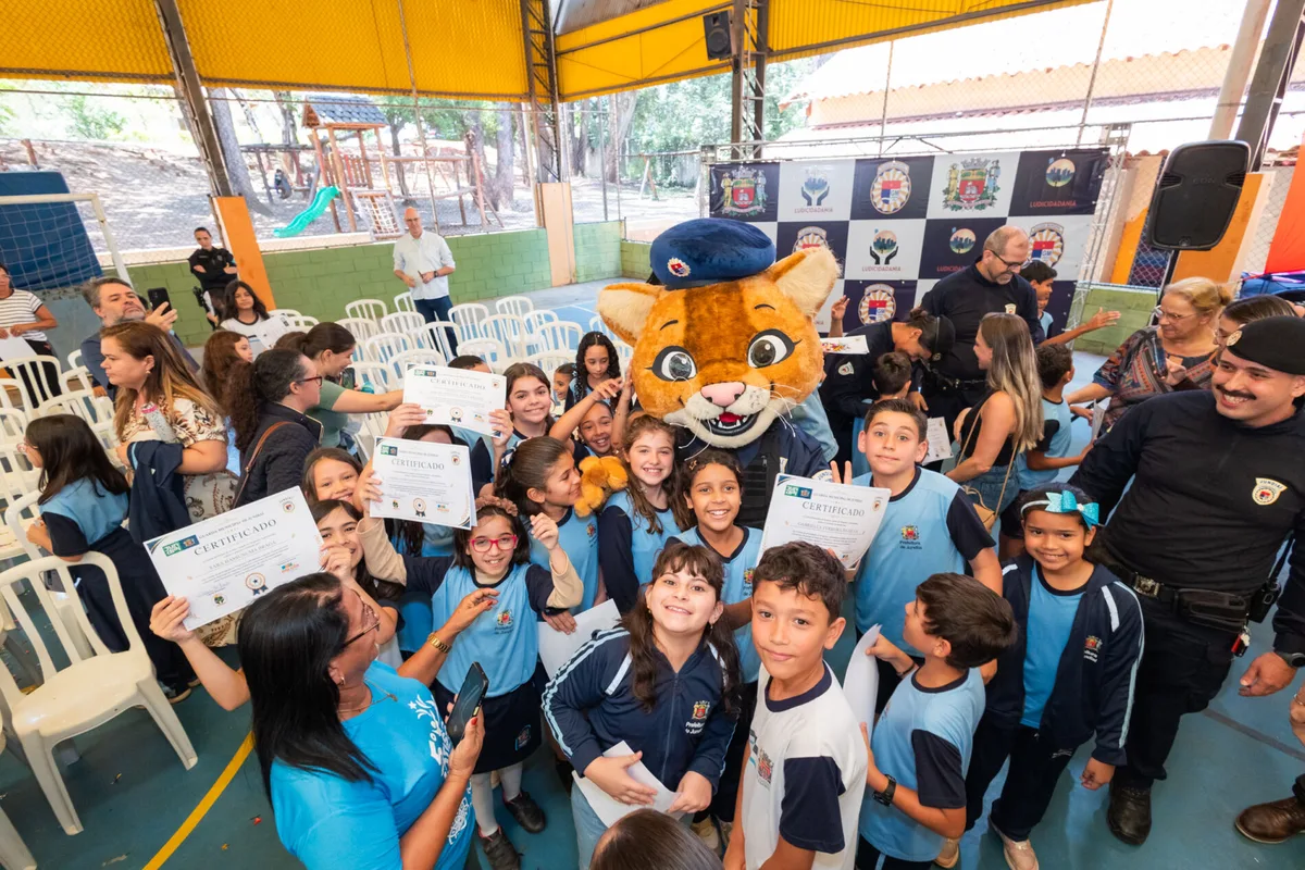 Projeto Ludicidadania forma 175 alunos e apresenta nova mascote em Jundiaí