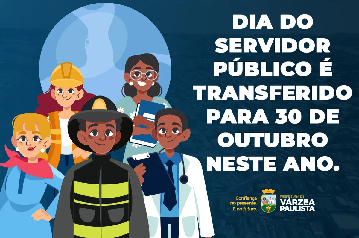 Várzea Paulista altera data de ponto facultativo do Dia do Servidor