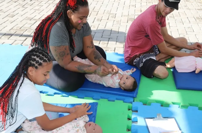 Louveira: Sábado do Bebê encerra 15ª Semana com atividades na Praça da Bica