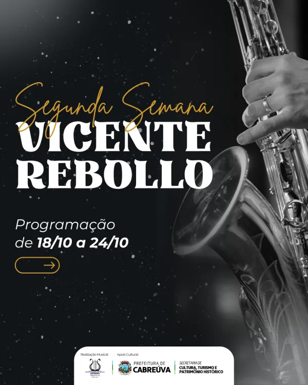 Cabreúva realiza Segunda Semana Vicente Rebollo com atrações musicais