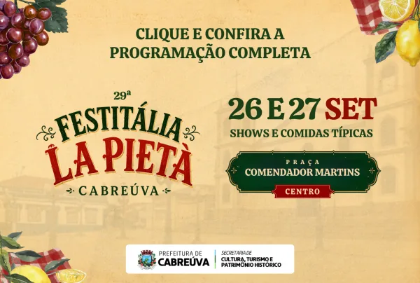 Cabreúva sedia 29ª Festitália La Pietà neste fim de semana