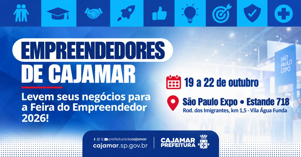 Cajamar abre inscrições para vagas na Feira do Empreendedor 2026