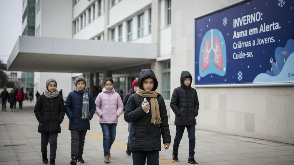 Inverno eleva risco de crises de asma, com crianças e jovens mais afetados