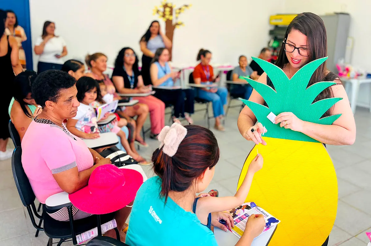 CRAS Norte em Várzea Paulista promove ação contra violência à mulher