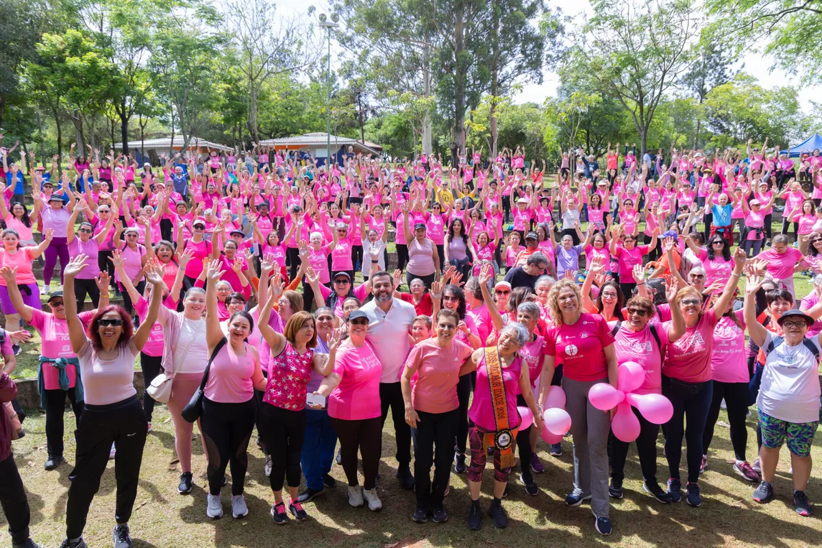 Parque da Cidade em Jundiaí recebe caminhada de conscientização do Outubro Rosa
