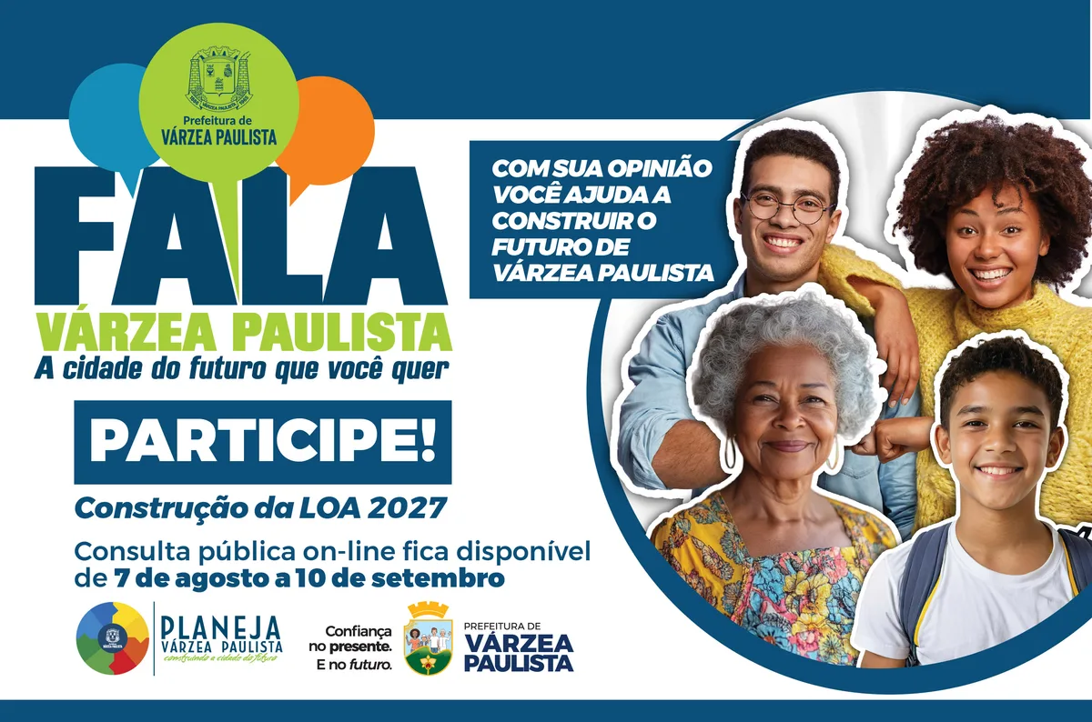 Várzea Paulista abre consulta pública para Lei Orçamentária Anual de 2027
