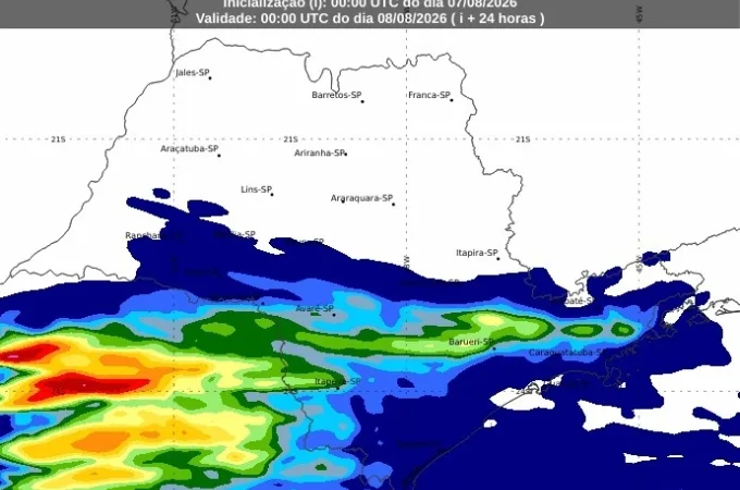Defesa Civil alerta para chuvas e ventos fortes em Louveira nesta sexta (7)
