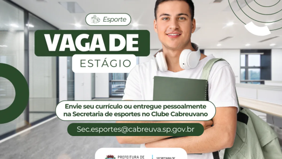 Secretaria de Esportes de Cabreúva abre vagas de estágio