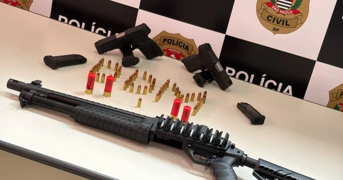 Polícia apreende armas de comerciante após denúncia de ameaça em Jundiaí