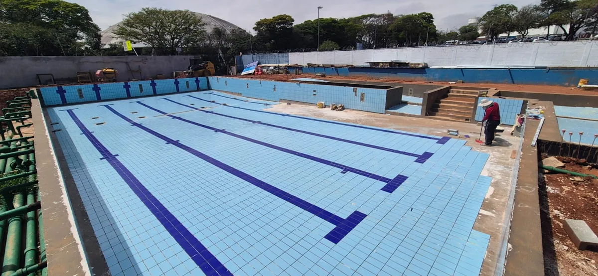 Nova piscina adaptada do Bolão entra em fase final de obras em Jundiaí