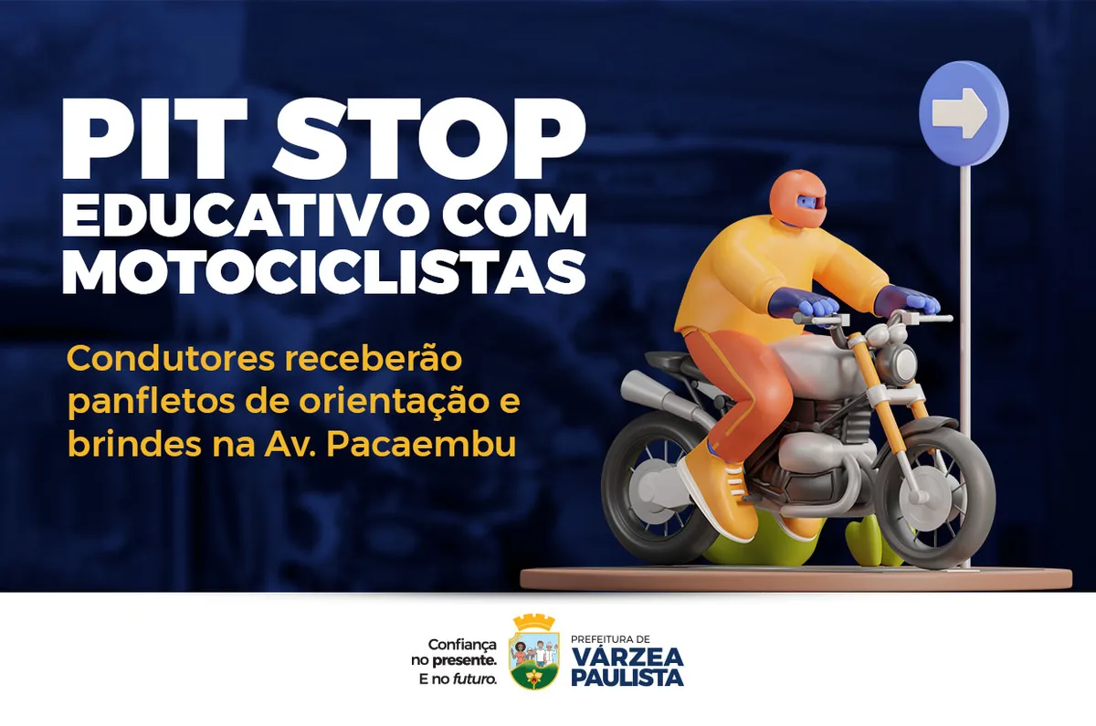 Pit Stop Educativo oferece serviços e conscientização para motociclistas nesta quarta (26)