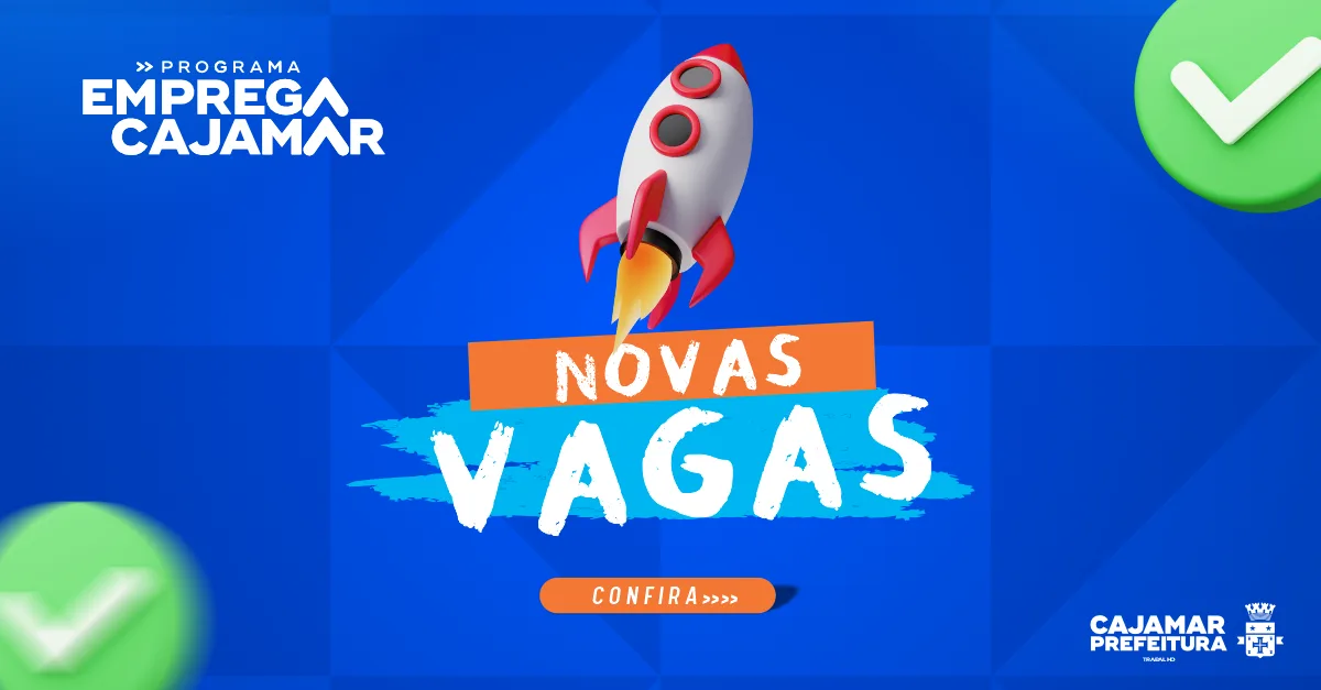 Emprega Cajamar oferece 35 vagas de trabalho com salários de até R$ 5,7 mil
