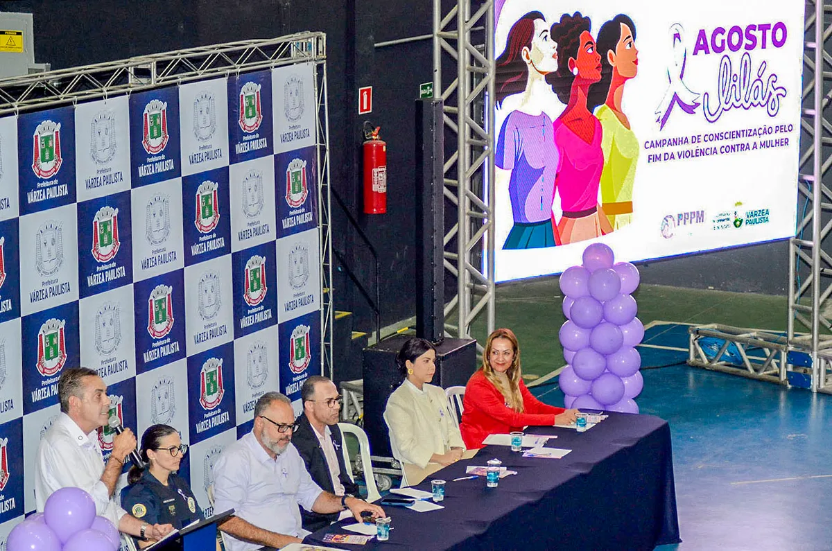 Várzea Paulista lança Agosto Lilás com foco no combate à violência contra a mulher