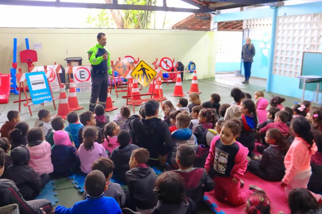 Alunos de Campo Limpo Paulista recebem ação educativa sobre segurança no trânsito
