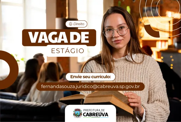 Prefeitura de Cabreúva abre vaga de estágio para estudantes de Direito