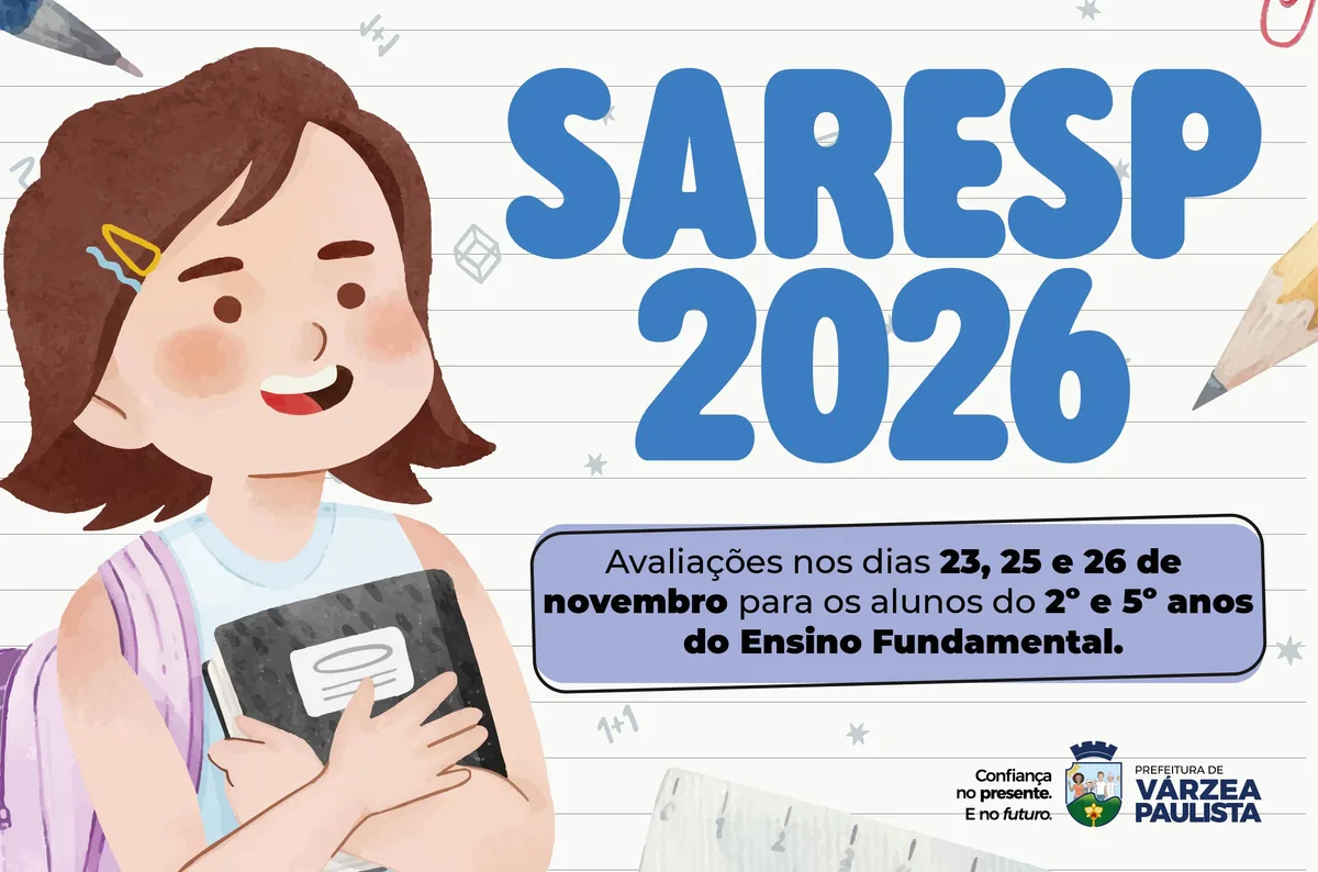 Estudantes de Várzea Paulista farão provas do Saresp em novembro